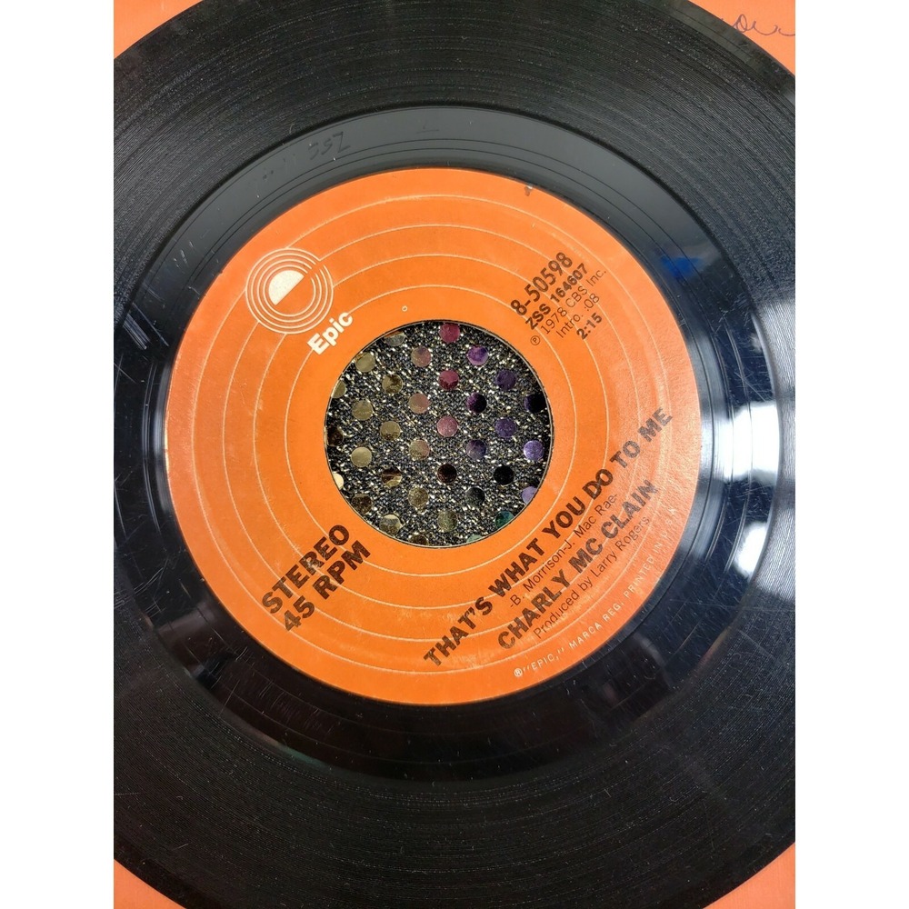 1978 Charly Mc Clain " That's What You Do To Me " 45rpm Epic M4